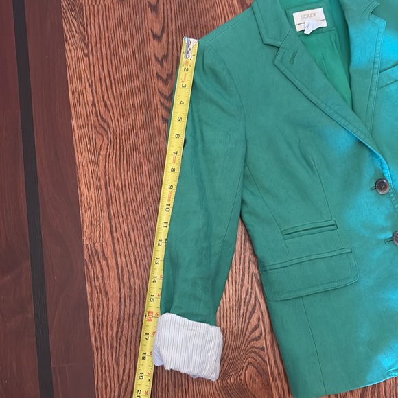 J Crew Green Schoolboy Blazer Size 00 - Picture 7 of 8